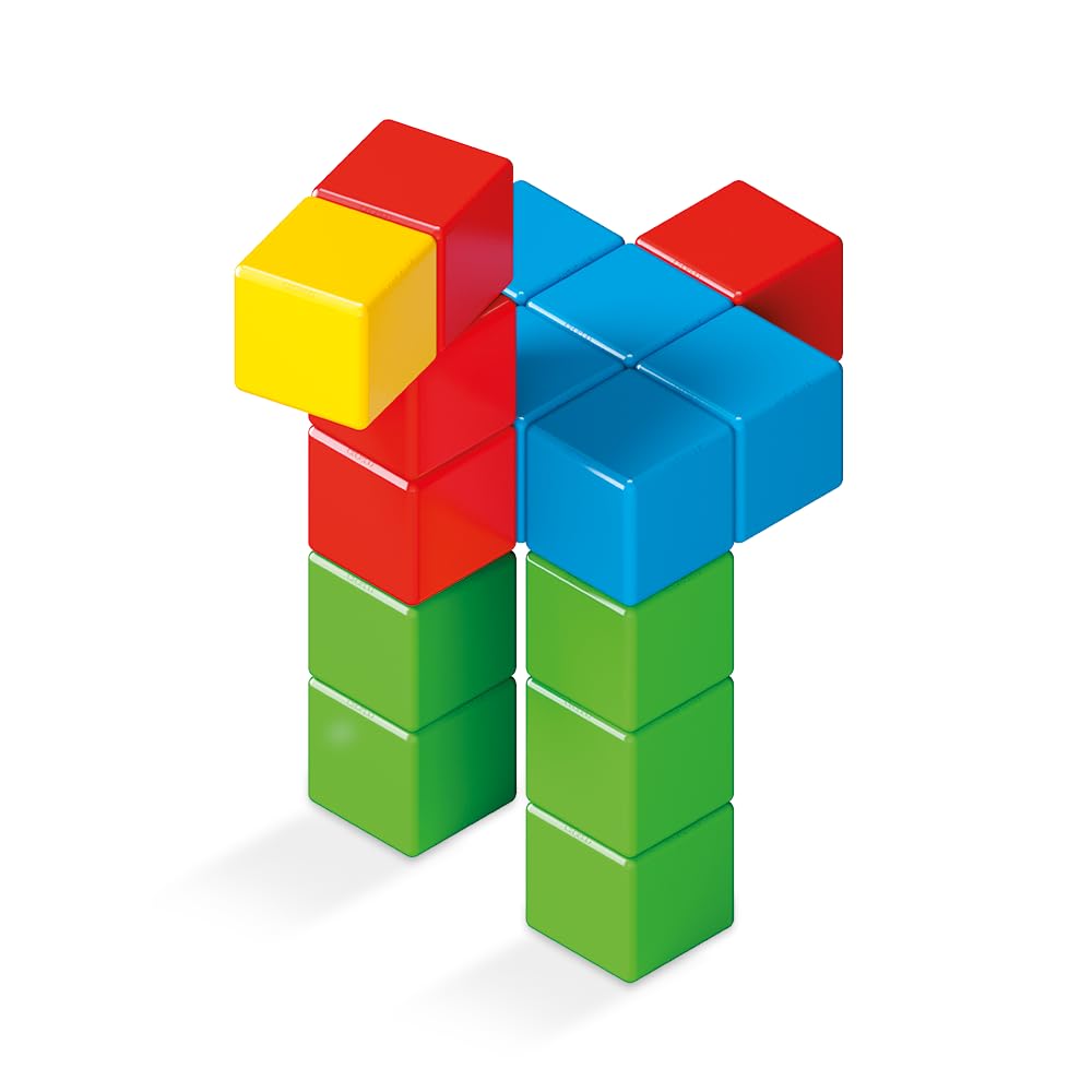 GEOMAG Magicube Full Color Gioco di Costruzione Magnetico Bambino, Regalo bimbo bimba 1 2 3 4 5 6 anni, 100% plastica riciclata, educativo montessori, cubi magnetici, costruzioni magnetiche