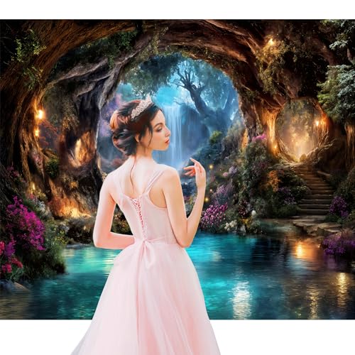 Fondo Fotográfico Fairy Woodland 7Wx5H Pies Poliéster miniatura 2