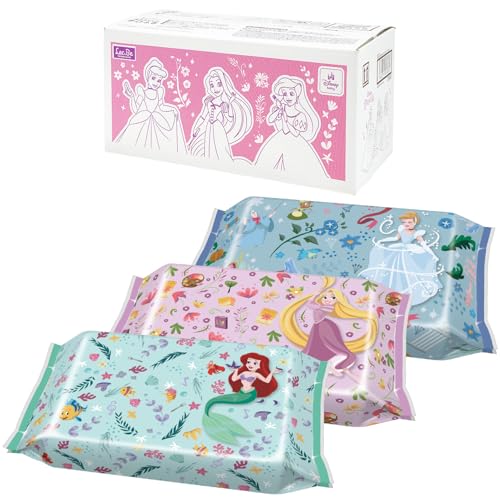 レック(LEC) ディズニー 純水99% 手口ふき 60枚 × 20個 (ディズニープリンセス) / 1200枚 / 保湿成分(茶葉エキス)配合/無添加/日本製