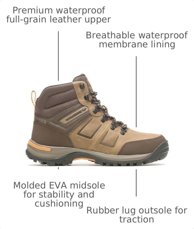 Image of Wolverine Women's Chisel Steel Toe Waterproof SR Hiker