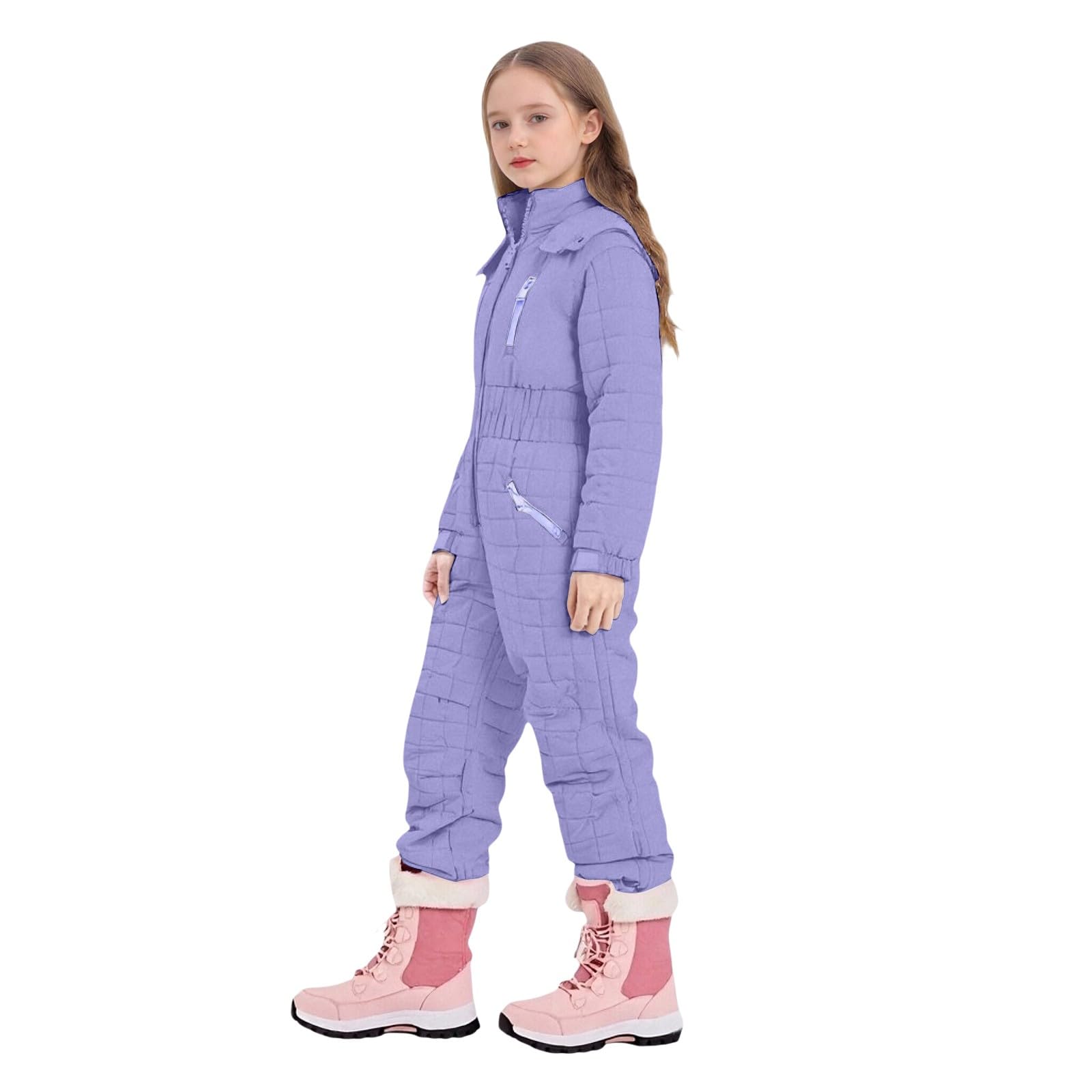 Tute Per Bambino Da Snowboard Completo Da Sci Apertura Con Cerniera Bambini E Bambine Tuta Da Neve Di Un Pezzo Bambine E Ragazze Completo Sci Invernale Con Cappuccio Snowsuit Neve Intera Calda