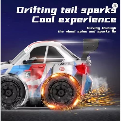 Image of B-M-W M4 Cool Spark Remote Control Racing Car for Kids & Adults | High Speed RC Drift Car with Realistic Spark Effects | 2.4GHz Wireless Control Off road Vehicle Toy | Indoor Outdoor RC Toy Car.