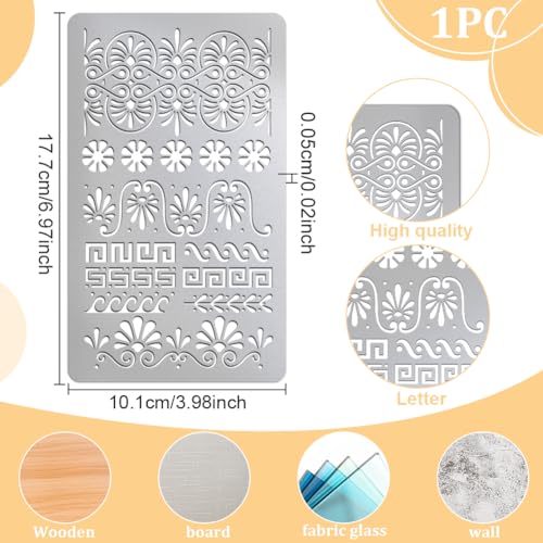 Pochoir réutilisable acier pour décoration murale et sol design - 4