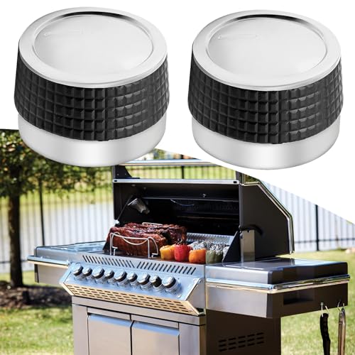 Aynaxcol 4Pcs Gas Grill Control Knobs with Nonslip Grip Gas Burner Replacement Knobs Chrome Plated Plastic with D Shaped Valve Stem BBQ Control Knobs Replacement Rotating Switch by Aynaxcol - Image 3
