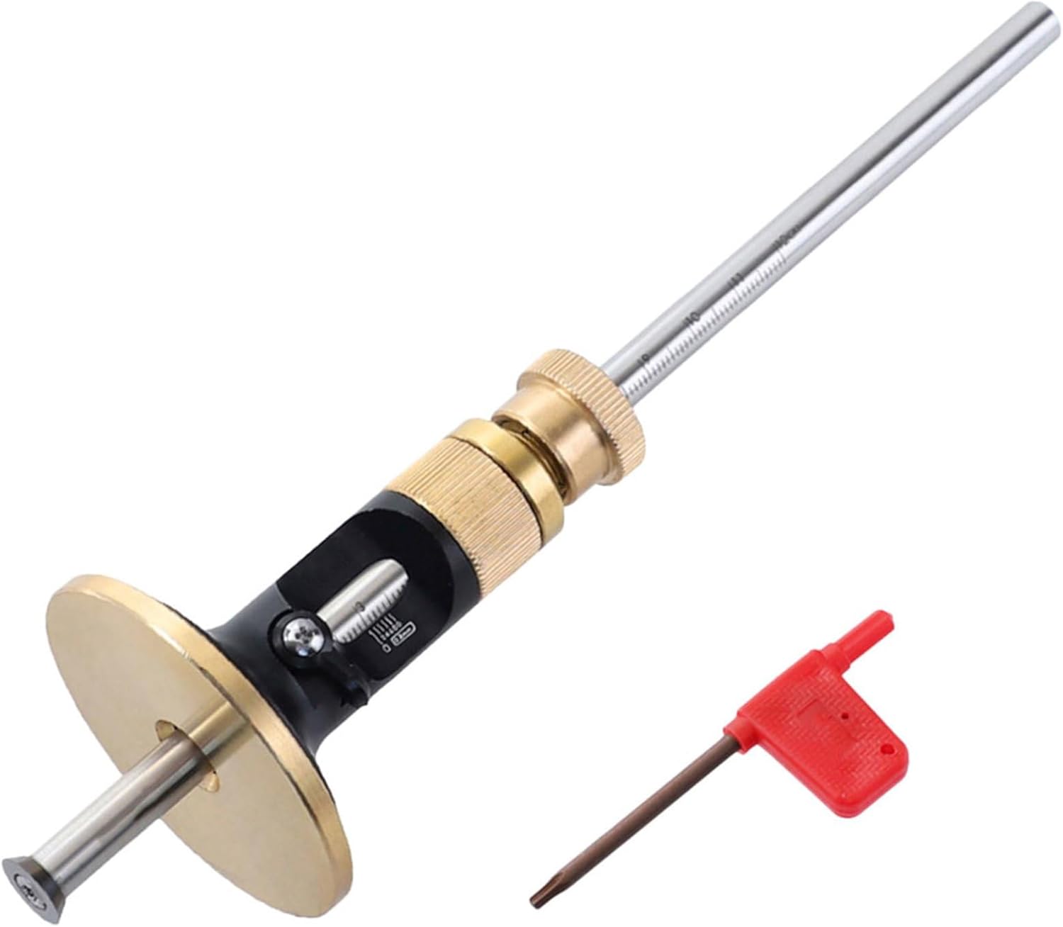 Veemoon European-type Woodworking Scribe Gauge with Carbide Blade, Fine-tuning Carpenter Marking Tool for Precise Parallel Lines in Woodworking Projects