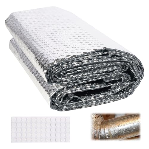 Lámina aislante para ventanas, protección contra el calor, 60 x 300 cm, lámina térmica de protección térmica, lámina reflectante para ventanas, vehículos, techos, ventanas, tubos (60 x 300 cm)