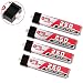 4pcs 250mAh 1S 3.7V 30C Blade Inductrix LiPo Battery Micro JST 1.25 Connector for Kingkong Tiny 6 Eachine Qx65 Tiny Whoop