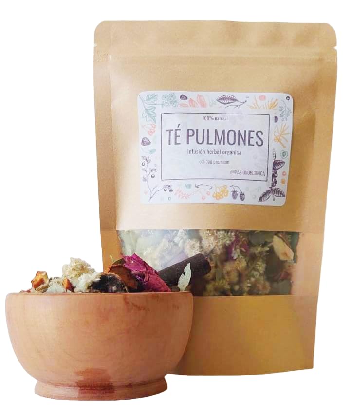 Suplementos, Wine Pasión Orgánica - TÉ PULMONES SISTEMA RESPIRATORIO mezcla herbal ORGÁNICA remedio natural tos gripa bronquitis restaura pulmones