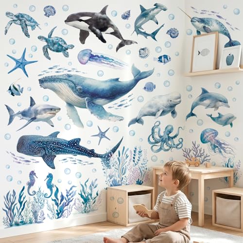 Vinilos Decorativos Animales Oceánicos para Pared miniatura 1