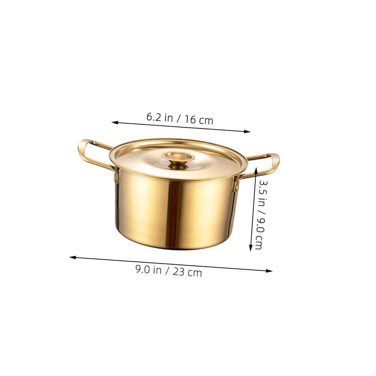CIYODO Korean Noodle Pot Ramen Pot with Lid Kitchen Stew and Soup for and Optimal Heat Transfer