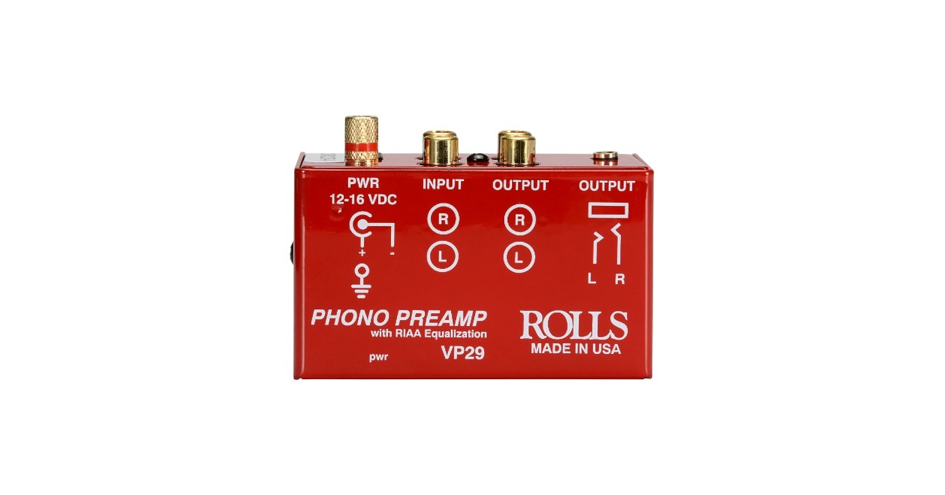 値下げ❗️ROLLS ・VP29フォノイコライザー　USA製 Amazon.com: rolls Phono Preamp, Red (VP29) : Musical Instruments