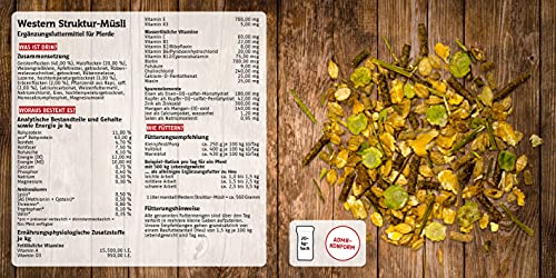 marstall Premium-Pferdefutter Western Struktur-Müsli, 1er Pack (1 x 20 kilograms)