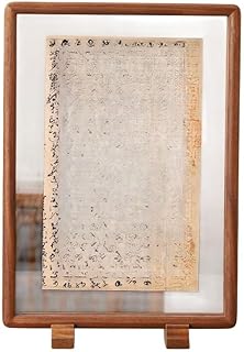 Ghbunuz両面透明フォトフレーム、書道、切り紙、天然木、挿入式、横縦兼用 (北米産黒クルミ(画像は掲載されていません),8インチ(内径15.2×20.3)フレーム+アクリルガラス)
