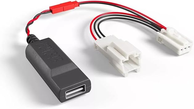 Dongar Classic - Dash Cam Power Adapter 3-Pin Type A for Subaru & Toyota. Compatible with Various Models. Built-in USB Power Source, Connects to Rearview Mirror, Easier & quicker than a hardwire kit