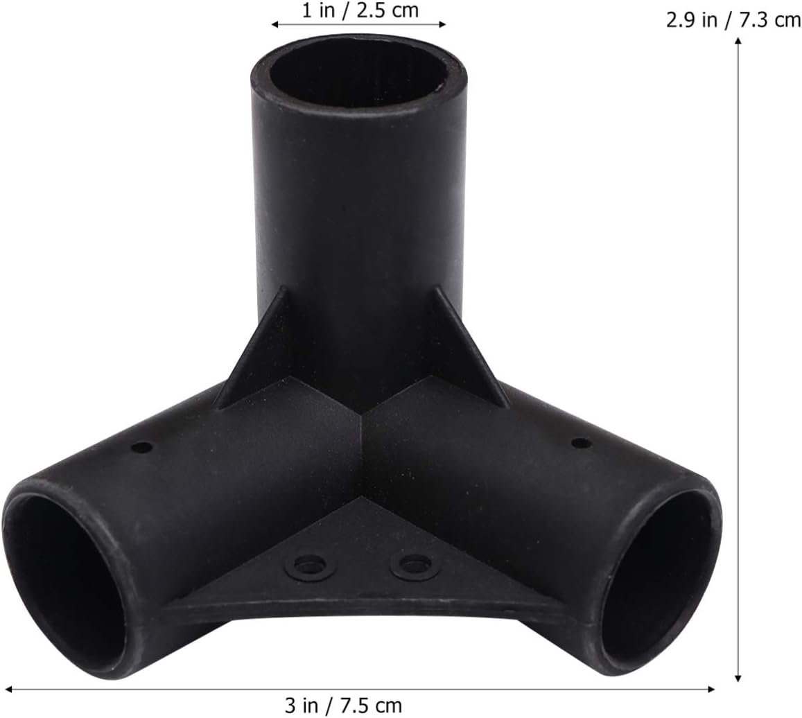 HEMOTON 10pcs Plastic Tube Connectors Way Corner for Gardening Three-Way Connectors Use in Shed Trellis - Image 3
