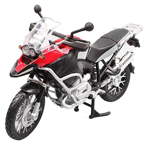 Moto miniature R1200GS 1/12 rouge pour décoration bureau garage