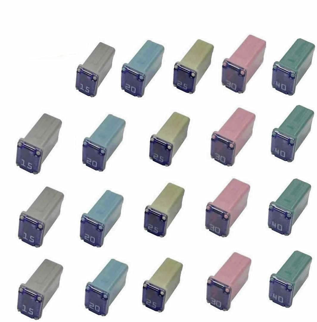 20 pc Automotive MCASE Mini Box Shaped Cartridge Fuse Kit for Cars, Trucks, and SUVs-image-17
