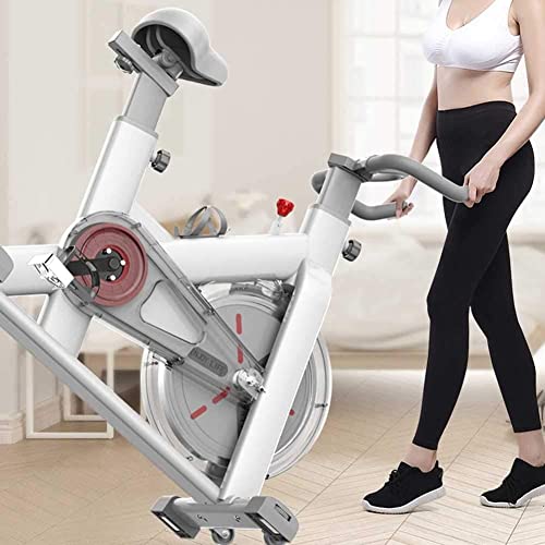 Image of Exercise Bike Belt Drive Indoor Cycling Bike Adjustable Stationary Bicycle Home Gym Bike for Workout Bikes Comfy Seat Cushion