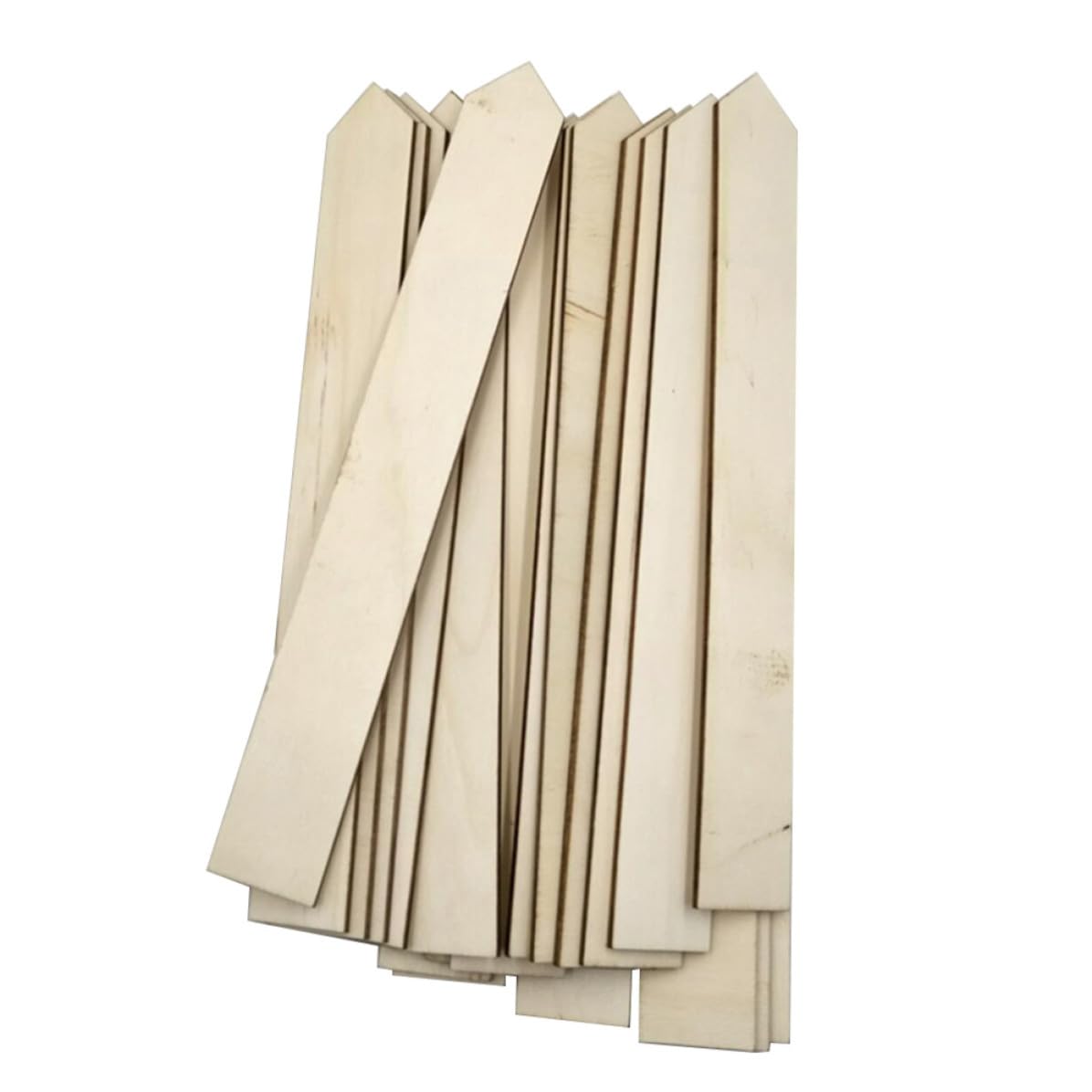 Étiquettes Marqueurs de Jardin Rustiques 24x3cm en Bois 100 pour Plantes pour Potager et Jardin en Plein Air