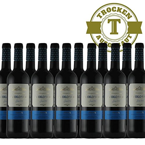 Rotwein Spanien Rioja Pueblo Viejo Tempranillo halbtrocken (12 x 0,75l)