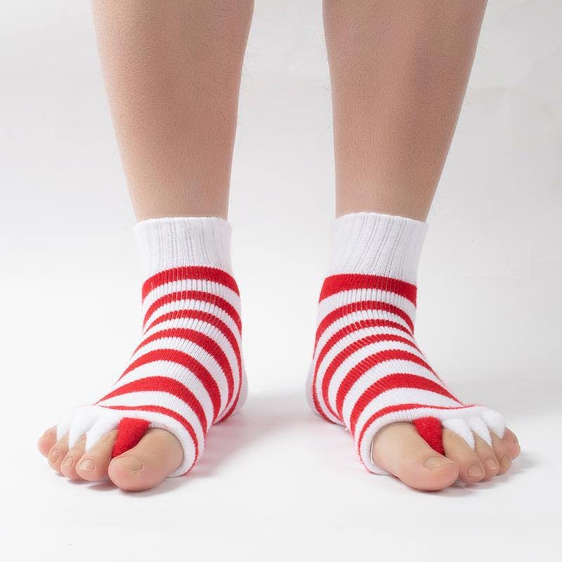 Image of AIBEARTY 1 Pair Yoga Sport Gym Five Toe Separator Socks