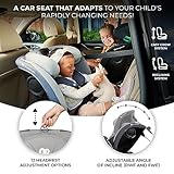 Kinderkraft I-Grow Child Car Seat, I-Size 40-150 cm, 360 Degree Rotation, Isofix, Base Station, RWF and FWF, Special Safety Systems, Easy to Clean, from Birth Group 0/1/2/3 0-36 kg, Black - Image 7