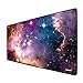 BUANIIH Galaxy Gaming Mouse Pad XL, Extended Large Mouse Mat Desk Pad, Stitched Edges Mousepad, Long Non-Slip Rubber Base Mice Pads (27.6"x11.8"x0.12")