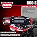 Warn R60-S Rope Winch - 6,000 lb. Pulling Capacity, equipped with 50’ of 1/4” synthetic rope & dash-mounted rocker switch - Corded Remote & fairlead for ATV, UTV, Side by Side, & SXS Recovery & Towing