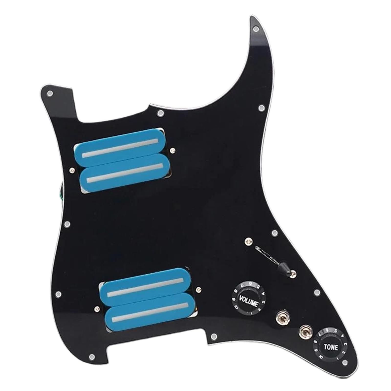 Pickup Per Battipenna Separato Per Chitarra Elettrica HH 15K Accessori Professionali A Colori Per Principianti(Blue BK)