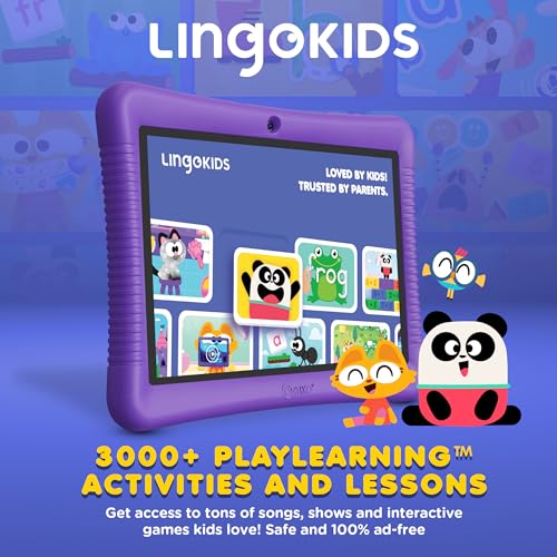 Image of Contixo 10 inch Android Kids Tablet 32GB - Includes Exclusive Games and Educational Apps, Parental Controls, Kid-Proof Case with Kickstand & Stylus - Purple