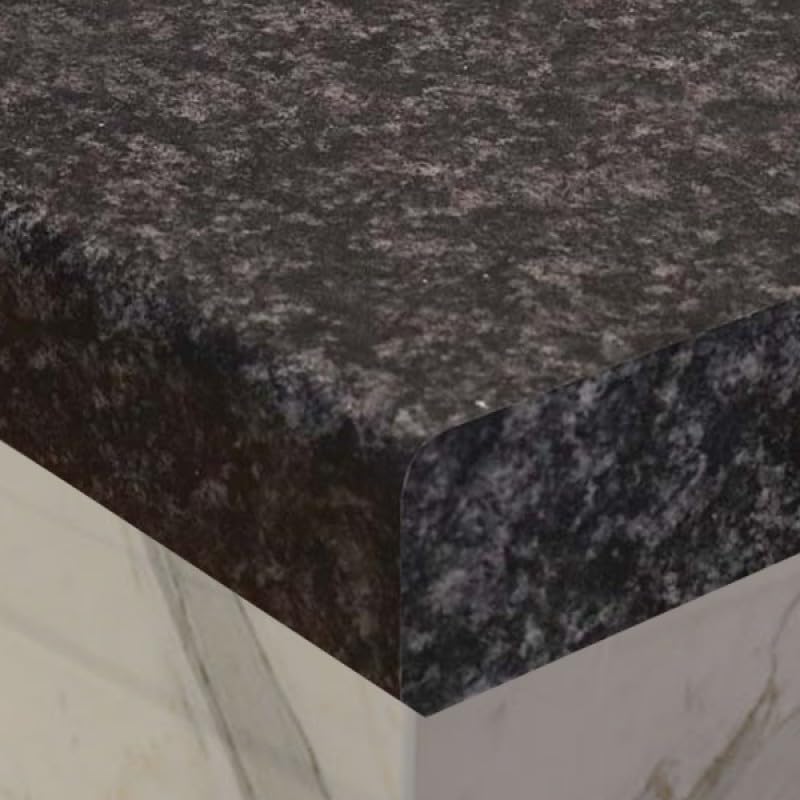 Jet Black Kitchen Worktop 1m x 600mm x 40mm Heat and Water Resistant Kitchen Countertop