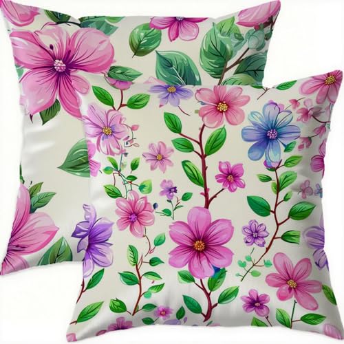 Housse coussin 55x55cm en velours vintage rose de qualité supérieure - 2