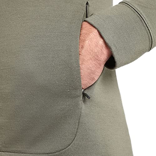 Icebreaker Mens Quantum Iii Long Sleeve Wool Athletic Zip Up Hoodie Sweatshirt, Loden, Large Us #TOP4