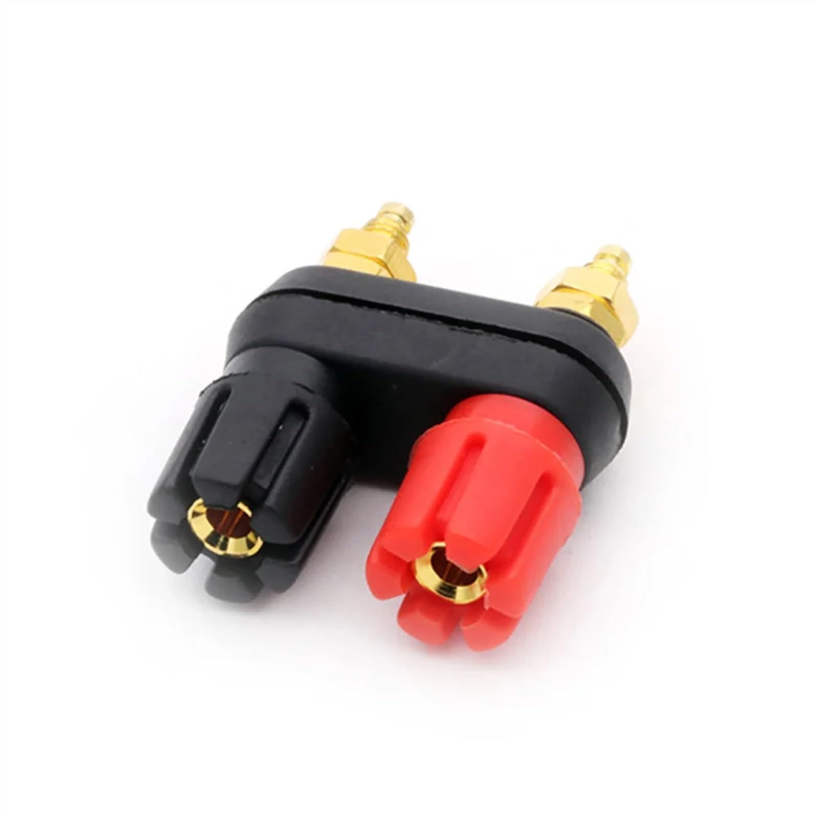 10 pièces fiches Banane Double Femelle Couple bornes Rouge Noir connecteur amplificateur Terminal Liaison Poste Banane Haut-Parleur Prise Jack