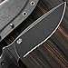 Sitivien ST38 Fixed Blade Knife Black Stonewashed AEB-L Steel Blade G10 Handle Full Tang Knife with Sheath for Outdoor Camping Hiking Working Survival (Black)