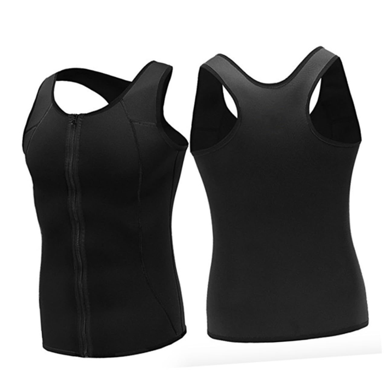 ORFOFE Chaleco Moldeador Compresión de Cintura en Neopreno para Hombre de Fitness y Soporte Muscular Talla Xxl Adecuado para Entrenamiento y Gimnasio