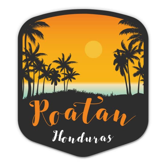 Squiddy Roatan Honduras - Vinyl Sticker Decal for Phone, Laptop, Water Bottle (3' Tall)