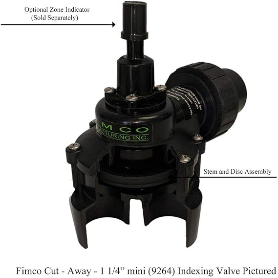 FIMCO Manufacturing Inc. 1 6 Outlet Mini Indexing Valve with 5 and 6 Zone Cams Model# 9256-1006