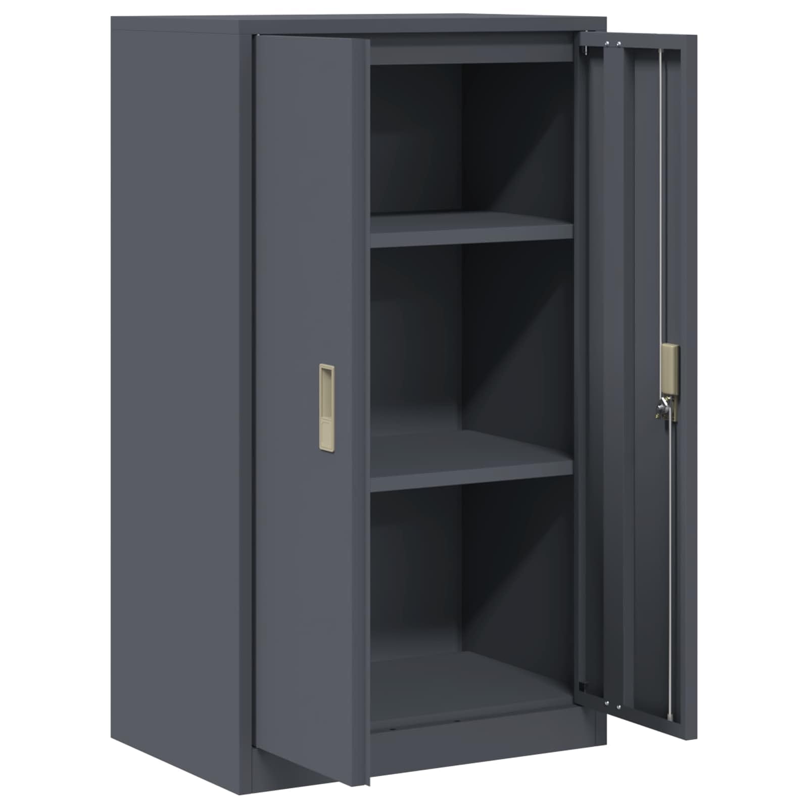 Gecheer Armadio per Ufficio, Ante con Serratura, 60 x 40 x 105 cm, Acciaio Verniciato a Polvere, Mobile per Archiviazione Documenti e Cancelleria for Uffici e Ambienti Professionali