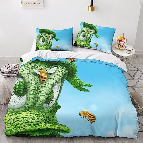 Tarantel 3D-Muster Bettwäsche-Set (2-teilig) – Microfaser-Bettbezug Mit Reißverschluss, Weich & Langlebig – Single 135x200 Cm