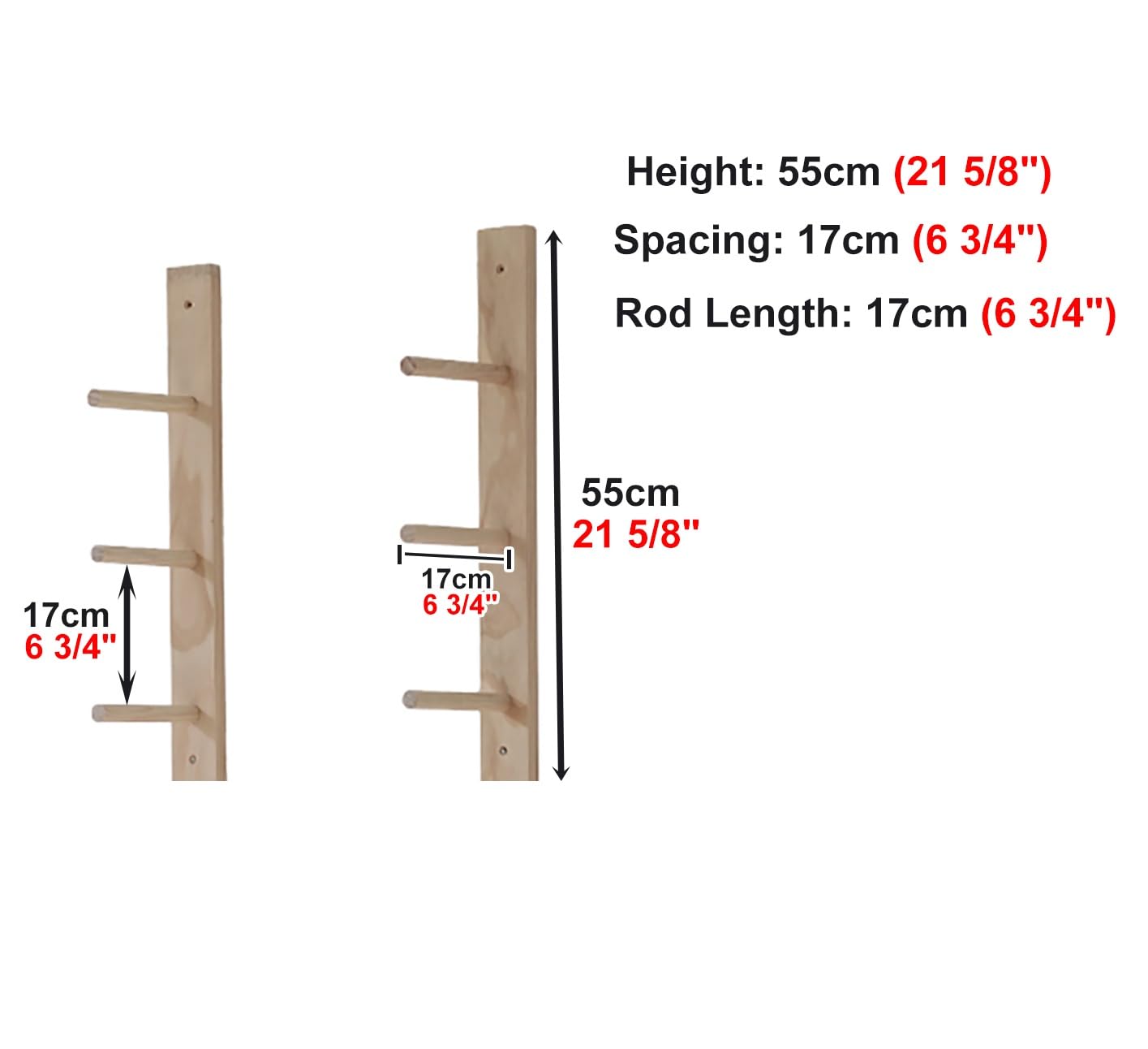 Soporte de Pared de Madera para esterillas de Yoga, Estante seccional de 3 Niveles para 3, 6 o 9 esterillas, Elegante Organizador de Fitness para la decoración de Estudios de Yoga y exhibici