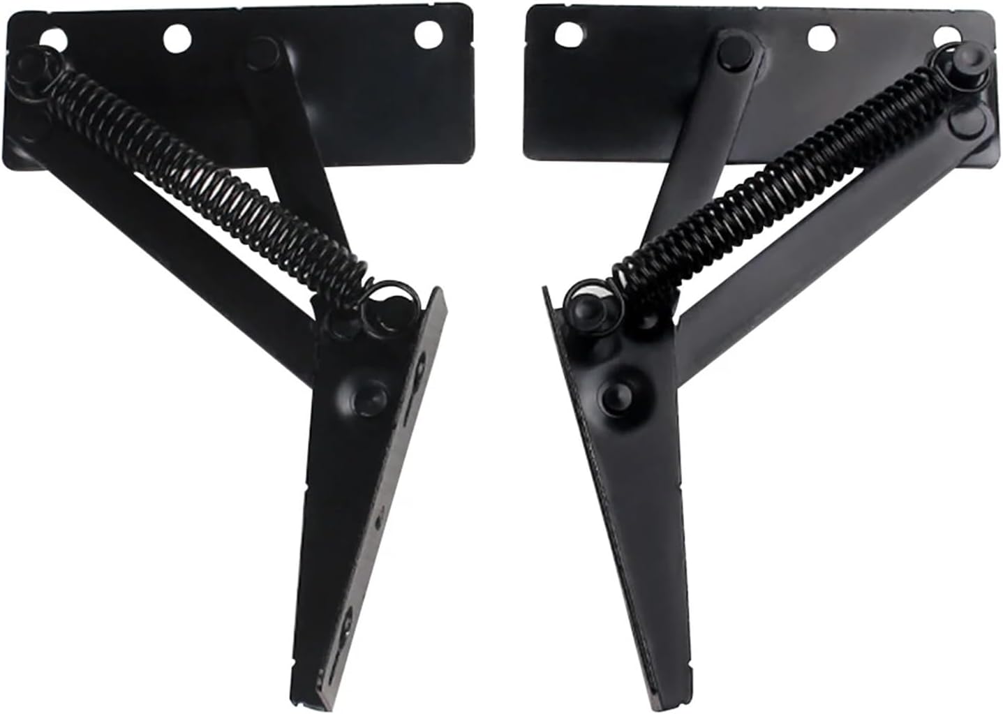 2pcs Professional Spring Hinges Sofa Bed Hinge Instrument 80 Degree Folding Cabinet Door Lift Up Top Home Tool
