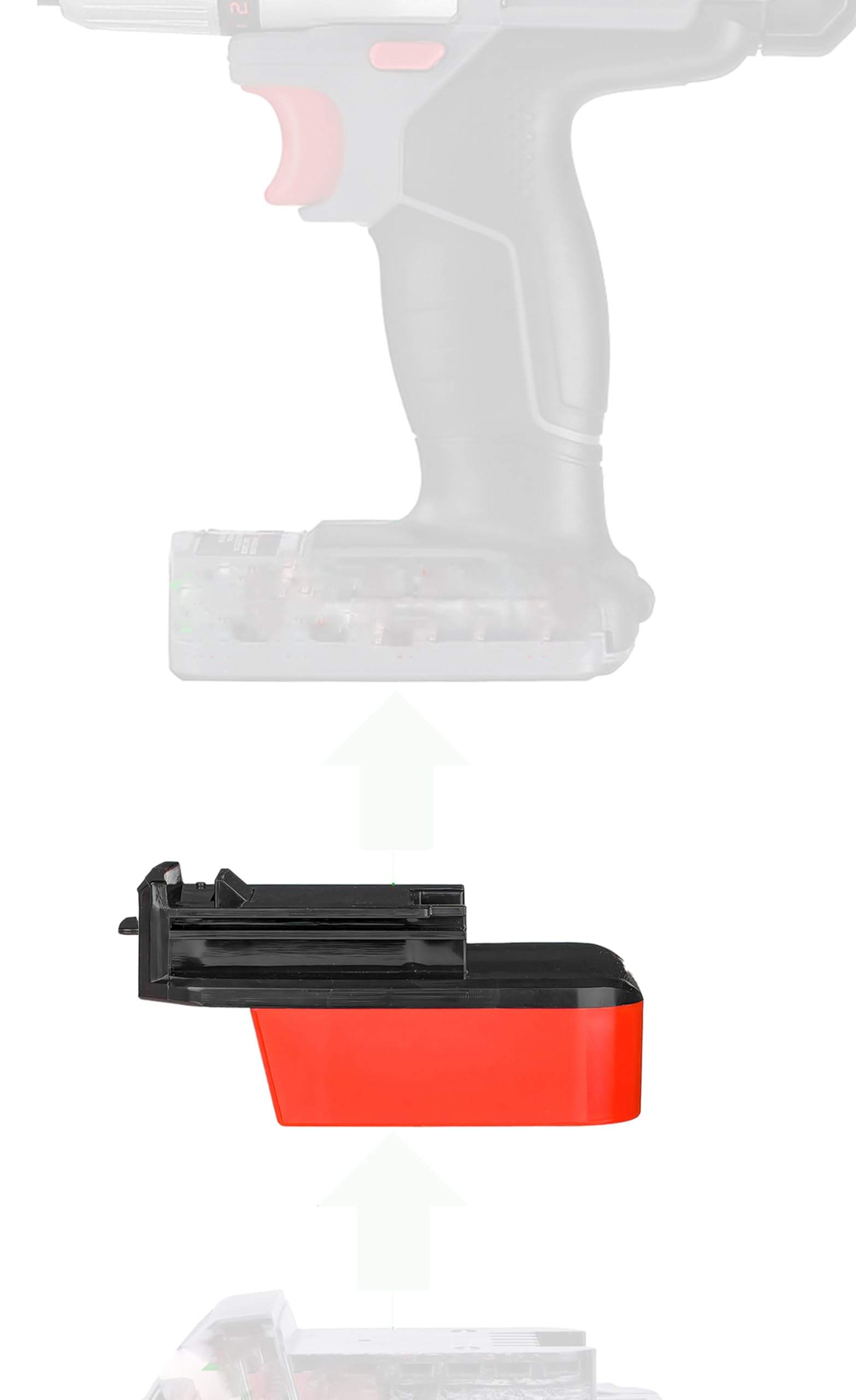 Adapter for Mil.Waukee M1 8 Batteries - to Power for Porter Cable 18V Ni-CD Tools (Not for 20V MAX) – One-Way Power Supply, No Charging