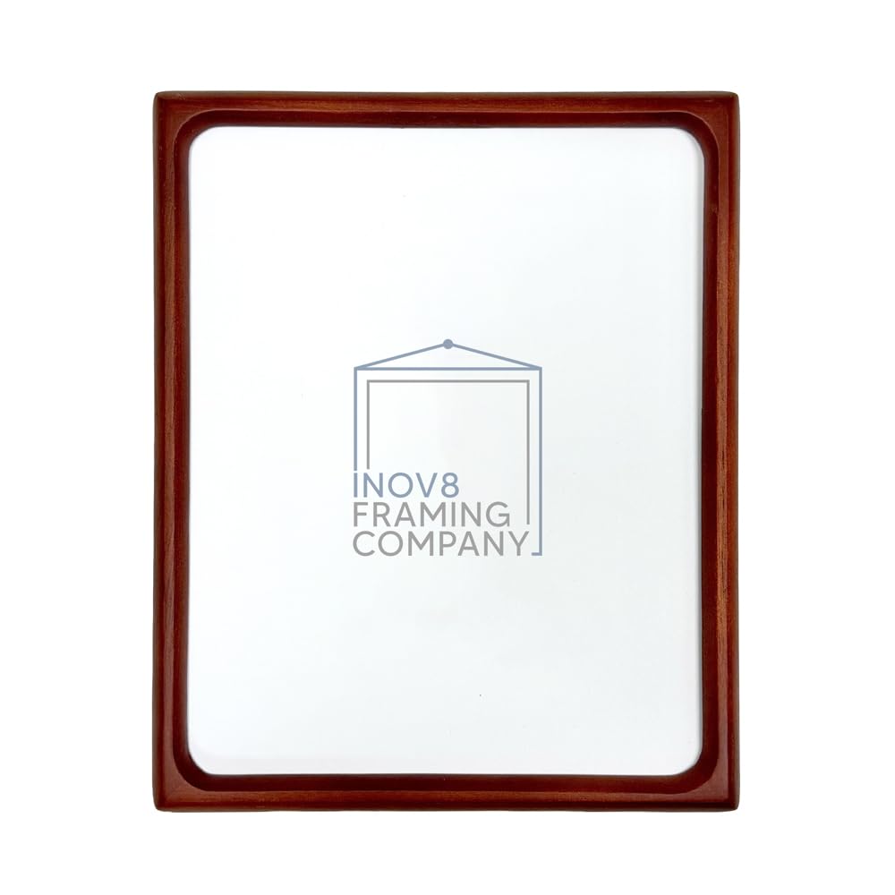 Inov8 Photo Frame Rounded Wood Cherry 10x8 - (5x7 App)