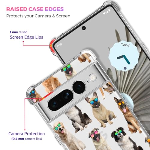 Coque Google Pixel 7 Pro transparente motif chien cadeau original rigolo