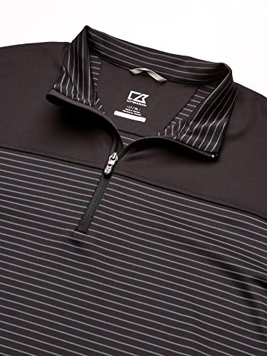 Cutter & Buck Men's Drytec UPF 50+ Double Knit Traverse Stripe Half Zip Pullover3