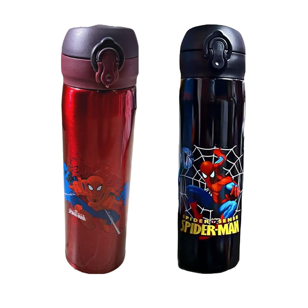 FETE PROPZ Kid 500 Ml Water Bottle | School Bottle | Picnic Bottle | Cold Insulation | Leak Proof | Water Bottle For Kids,Boys&Girls| Easy to Carry | Spydrm@n Print (Assorted) (B0CWDDH5HW) Amazon Price History, Amazon Price Tracker