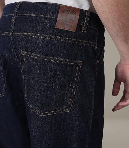 Image of i'sol Men's Loose Baggy Fit Wide Legged Jeans