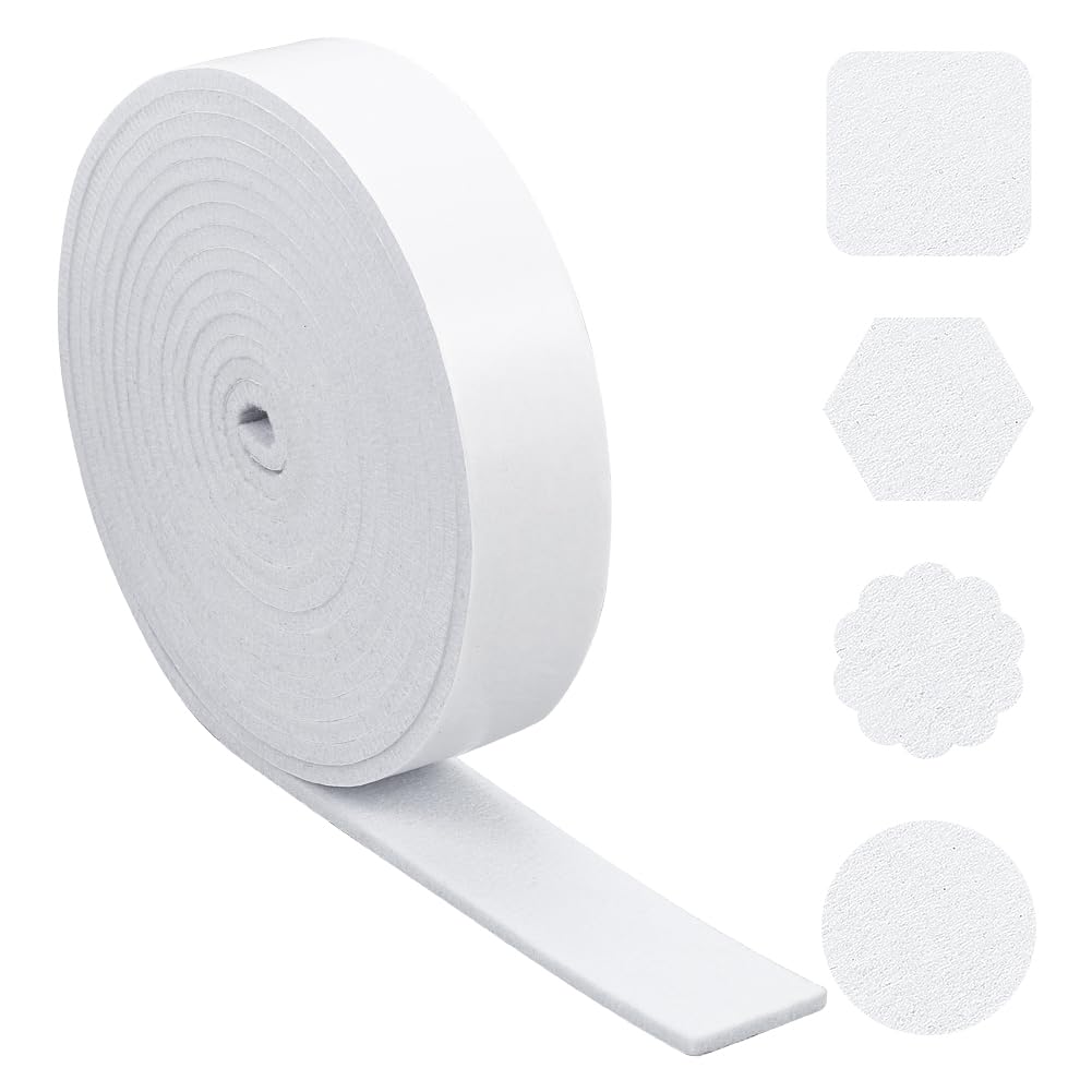 Cinta De Fieltro Autoadhesiva De 5 M X 4 Cm – NBEADS, Negra, De 5 Mm De Grosor, Para Proteger Muebles Y Suelos