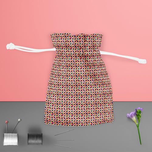 Image of ArtzFolio Geometric Ornament D2 | Pouch Wrist Potli Bag | Bag for Weddings & Casual Parties